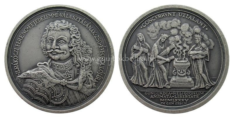 M�E Bogn�r Gy�rgy: II. R�k�czi Ferenc fejedelemm� v�laszt�sa eml�k�re 1705-1985 Sz�cs�ny